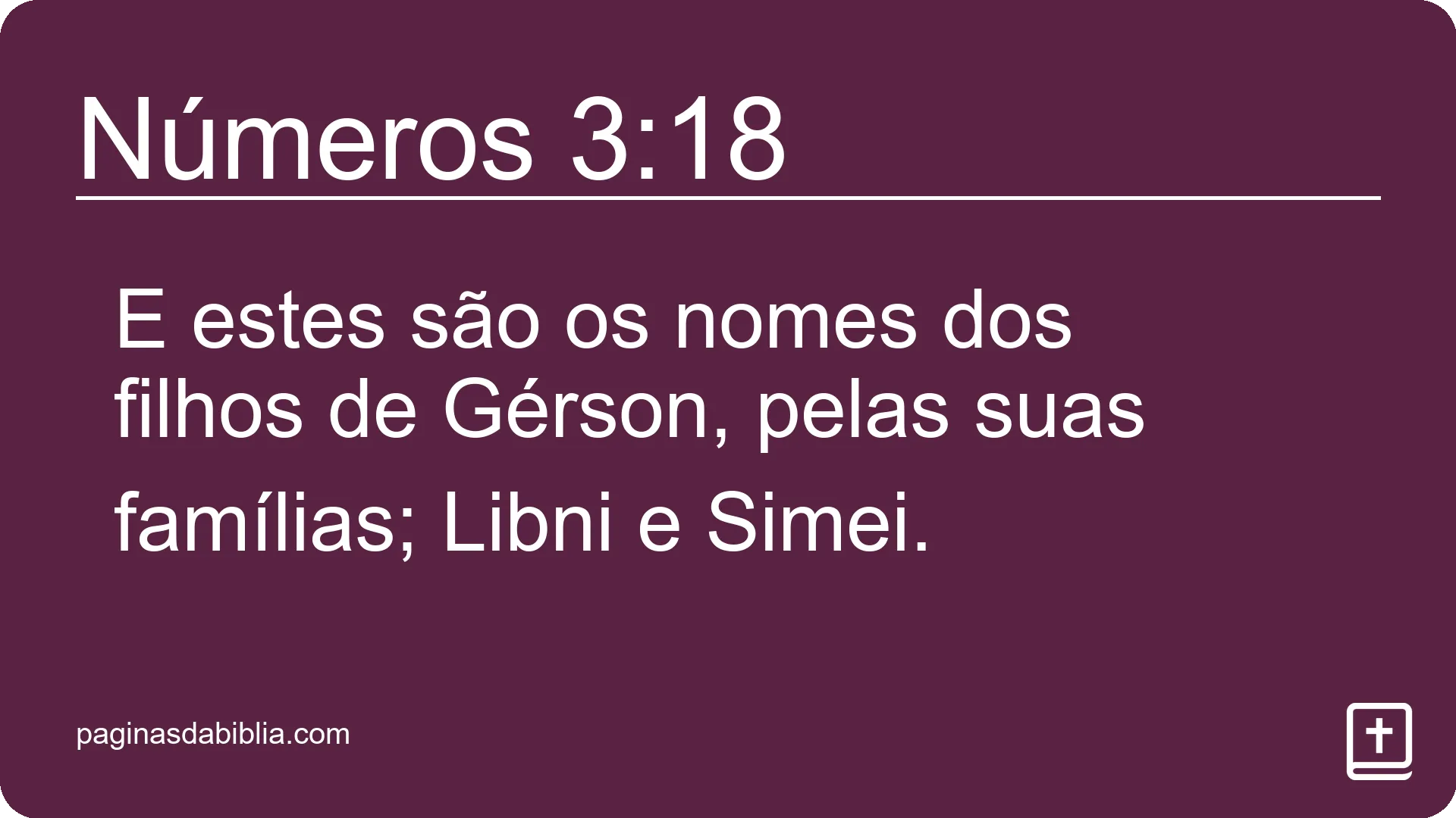 Números 3:18