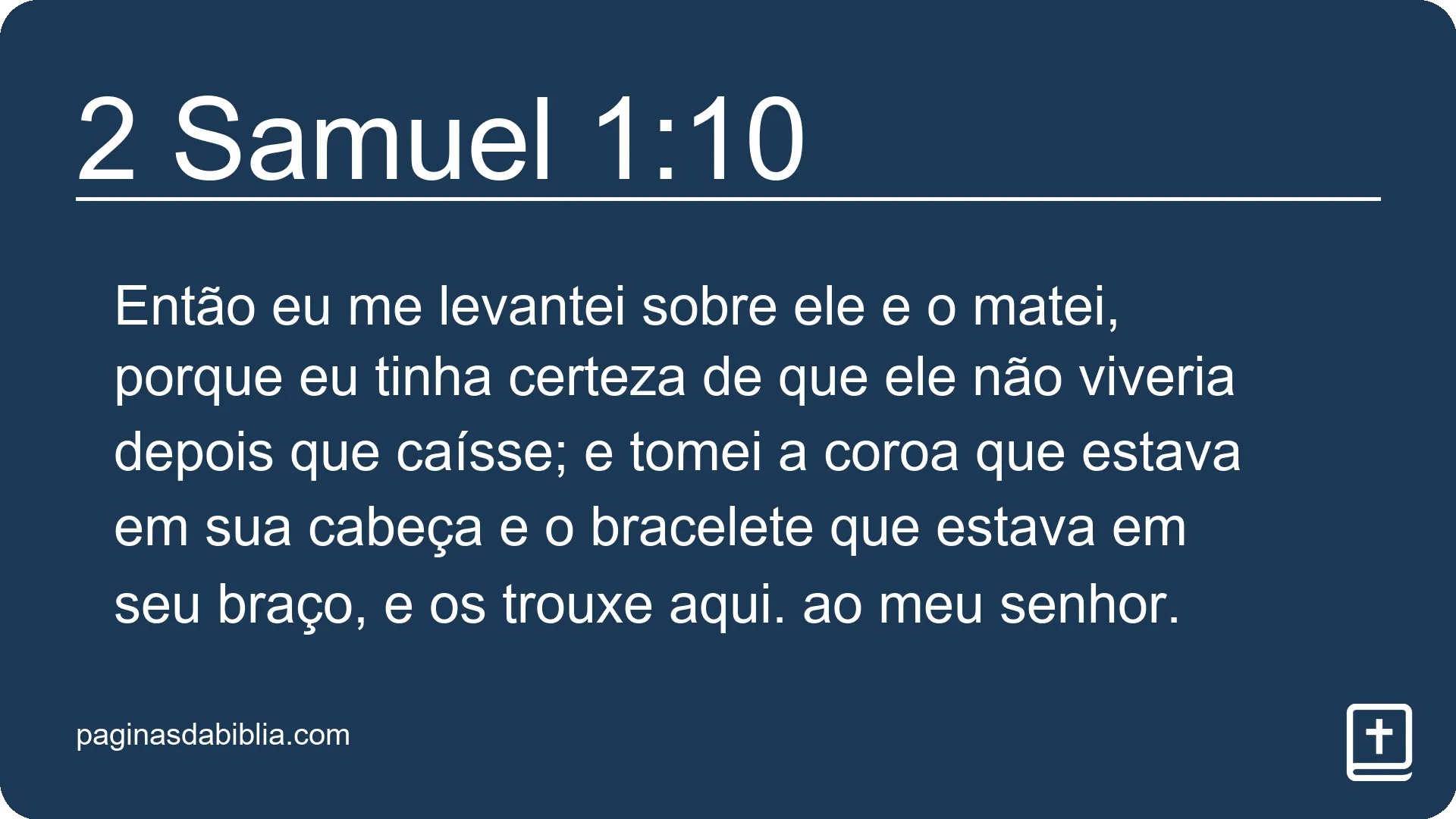 2 Samuel 1:10