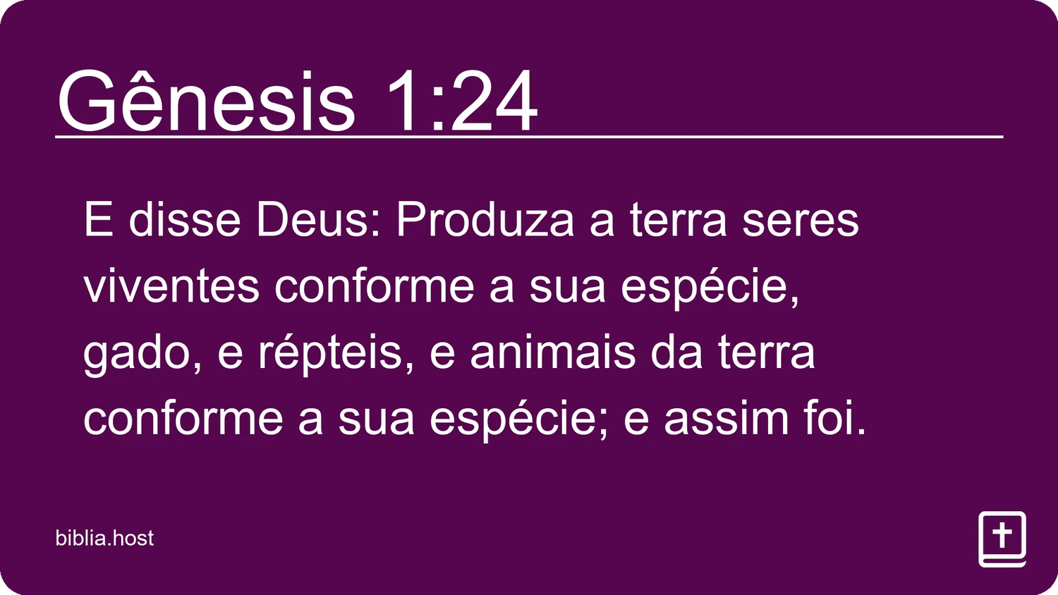 Gênesis 1:24