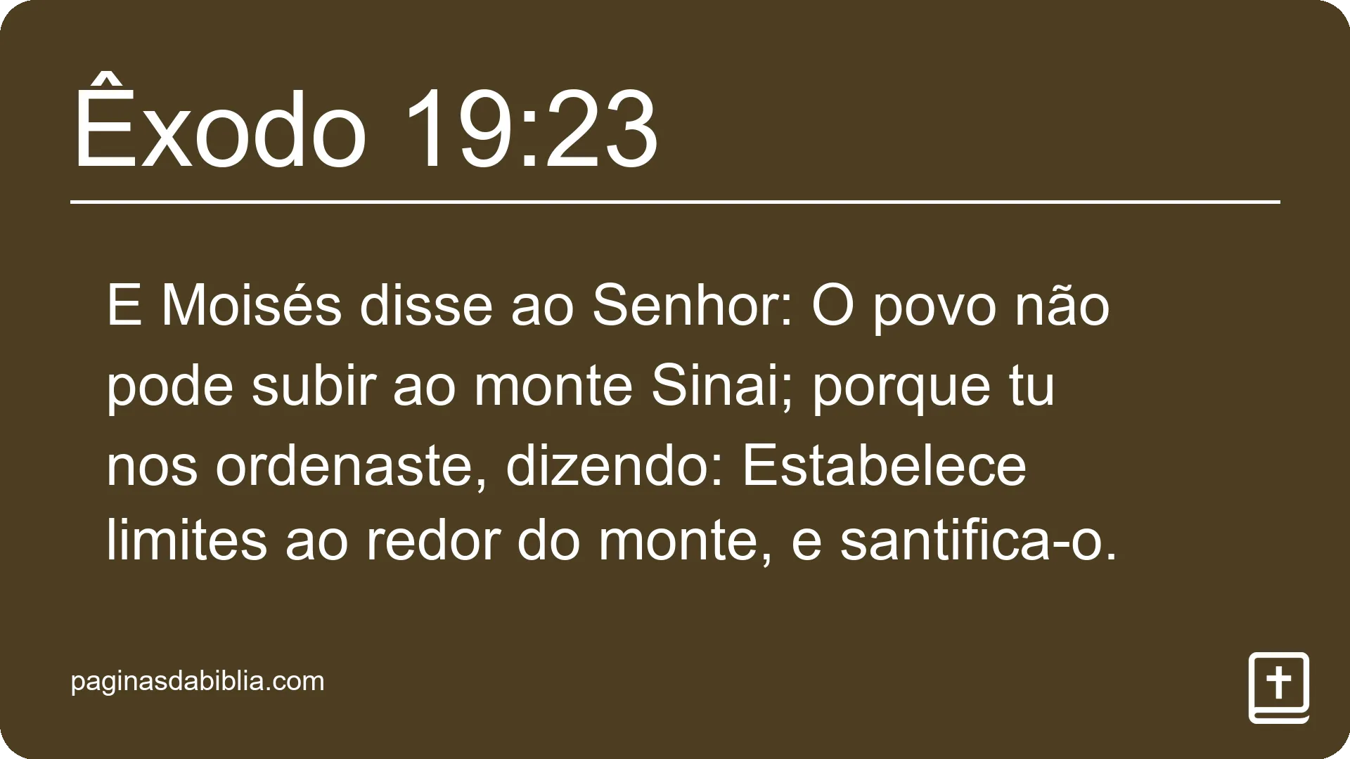 Êxodo 19:23