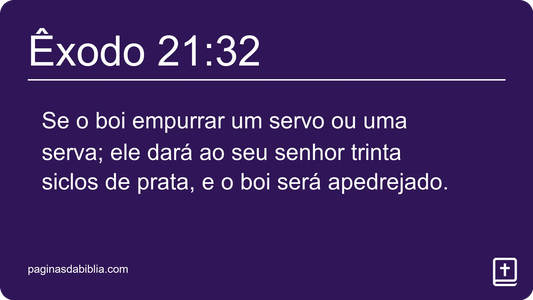 Êxodo 21:32