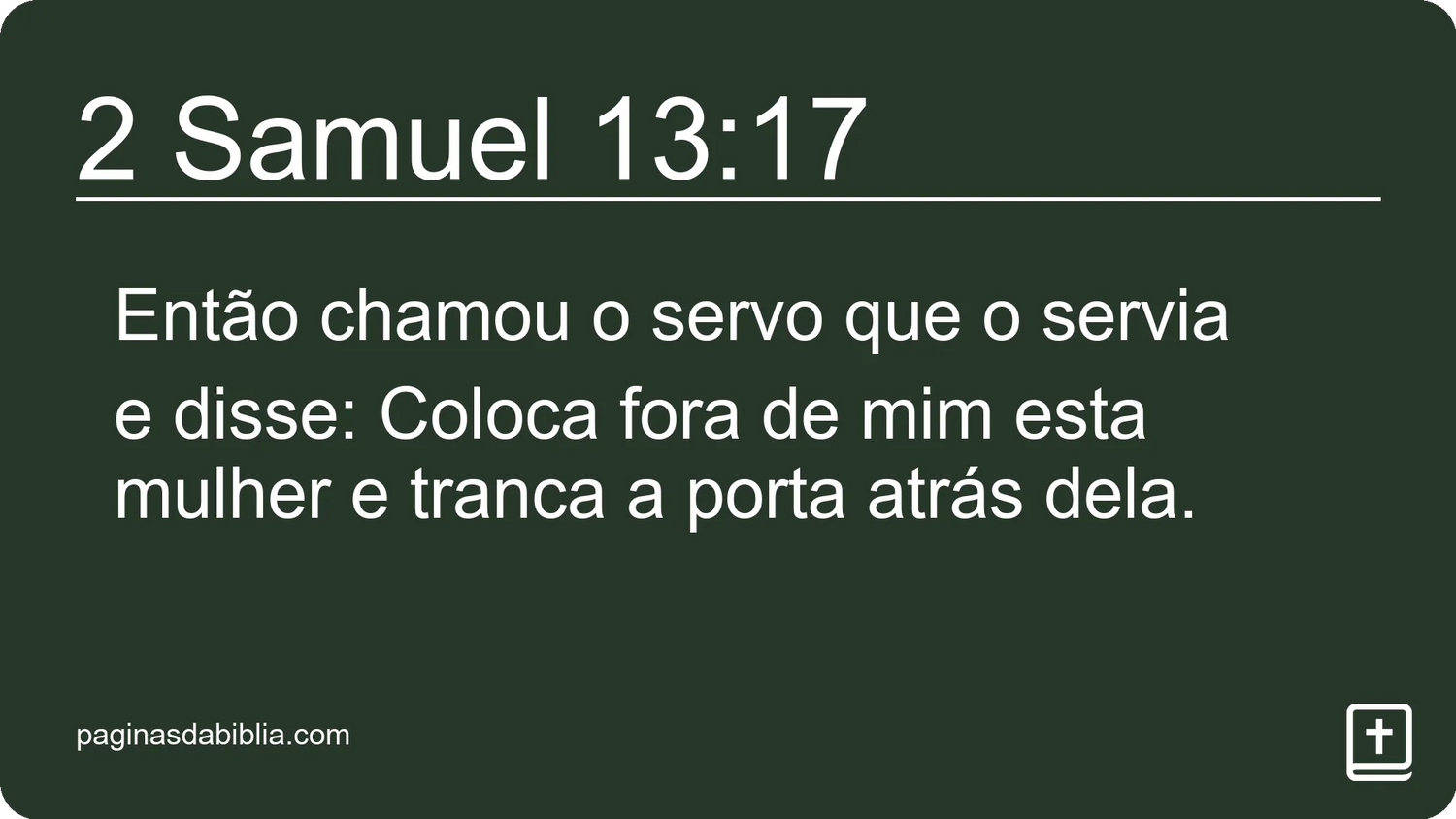 2 Samuel 13:17