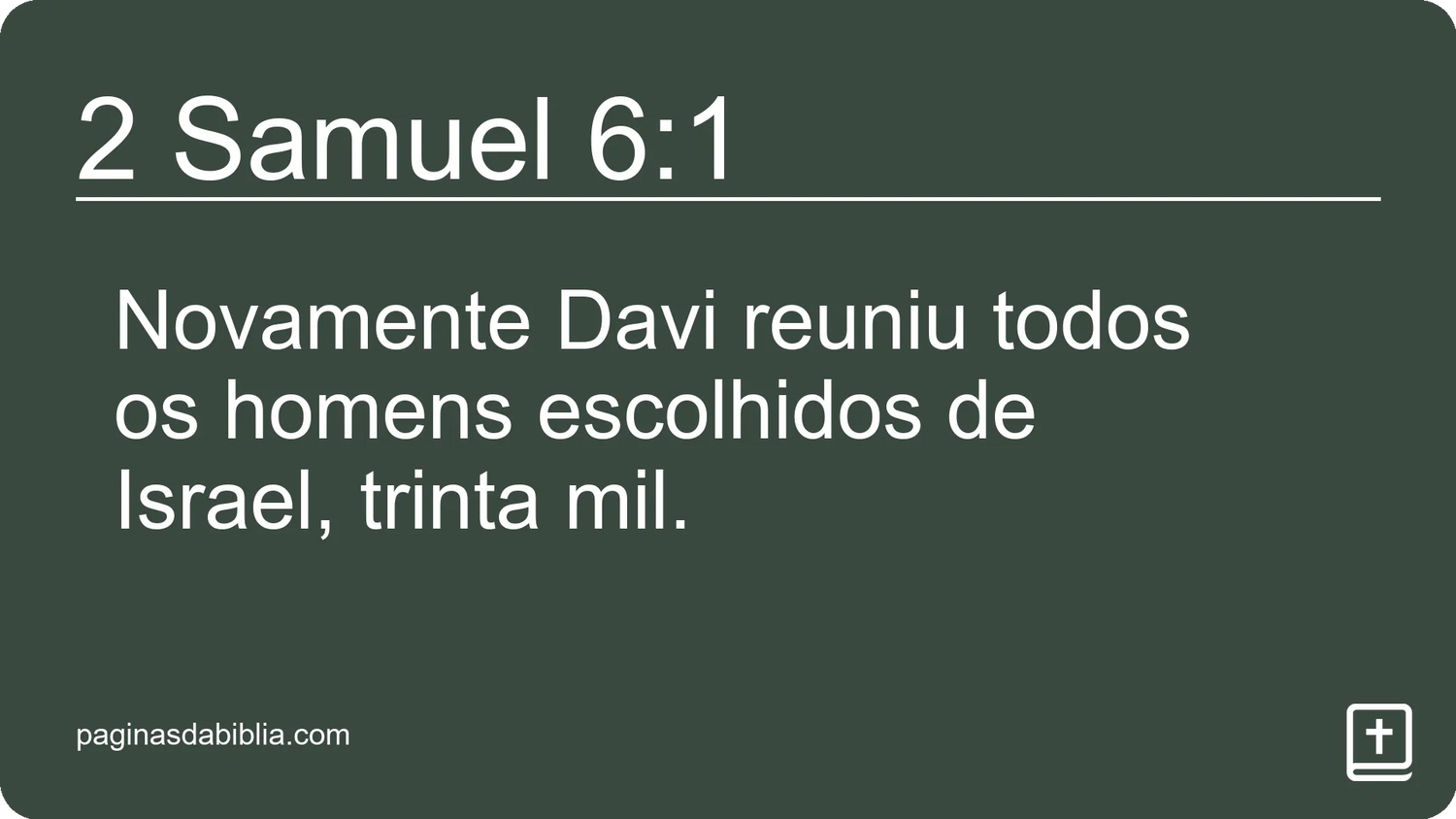 2 Samuel 6:1