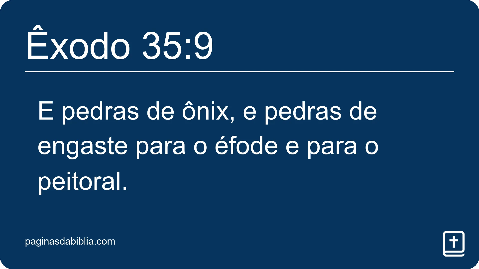 Êxodo 35:9