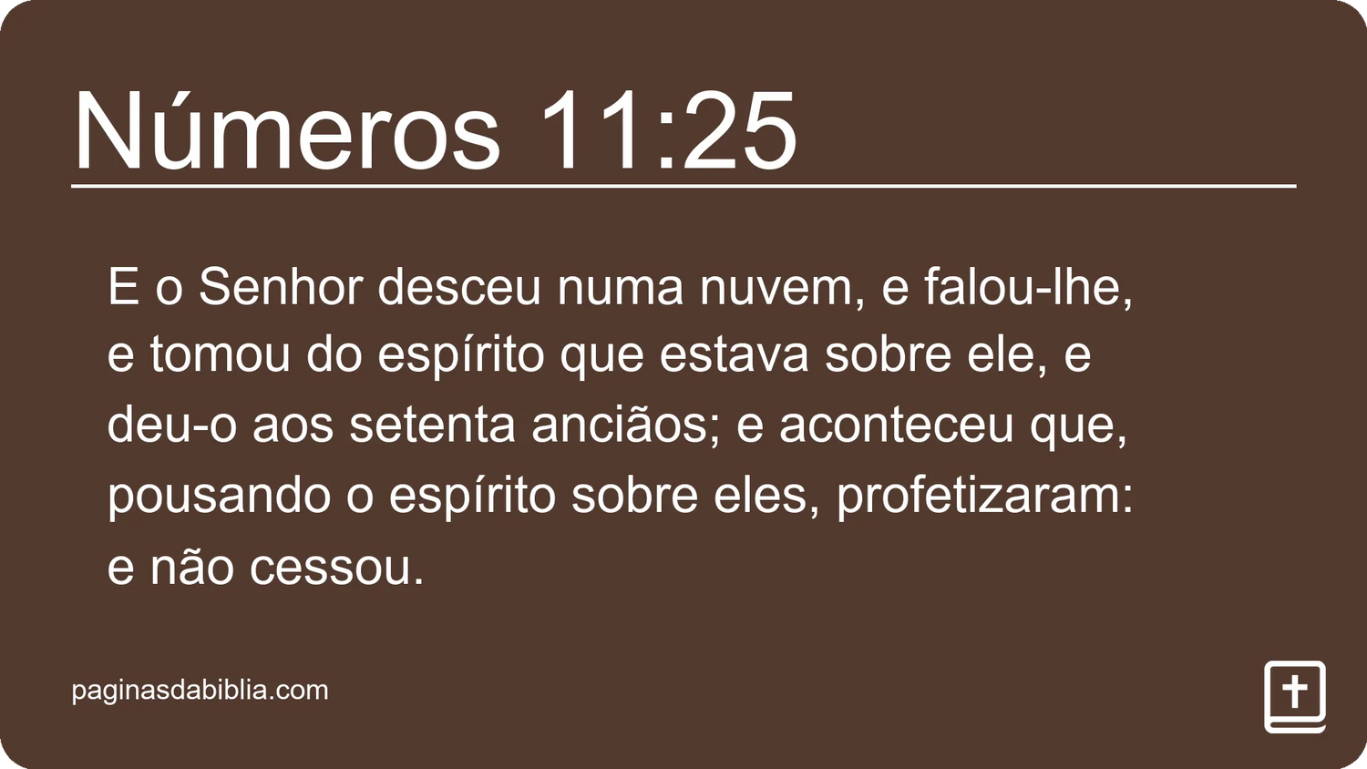 Números 11:25