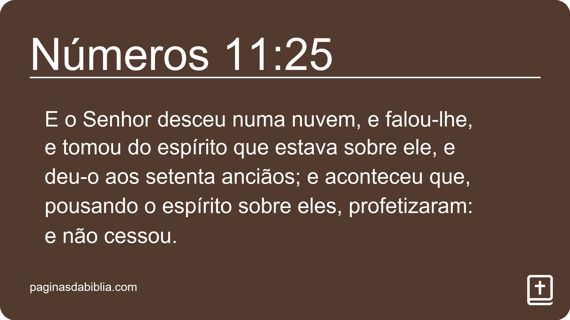 Números 11:25