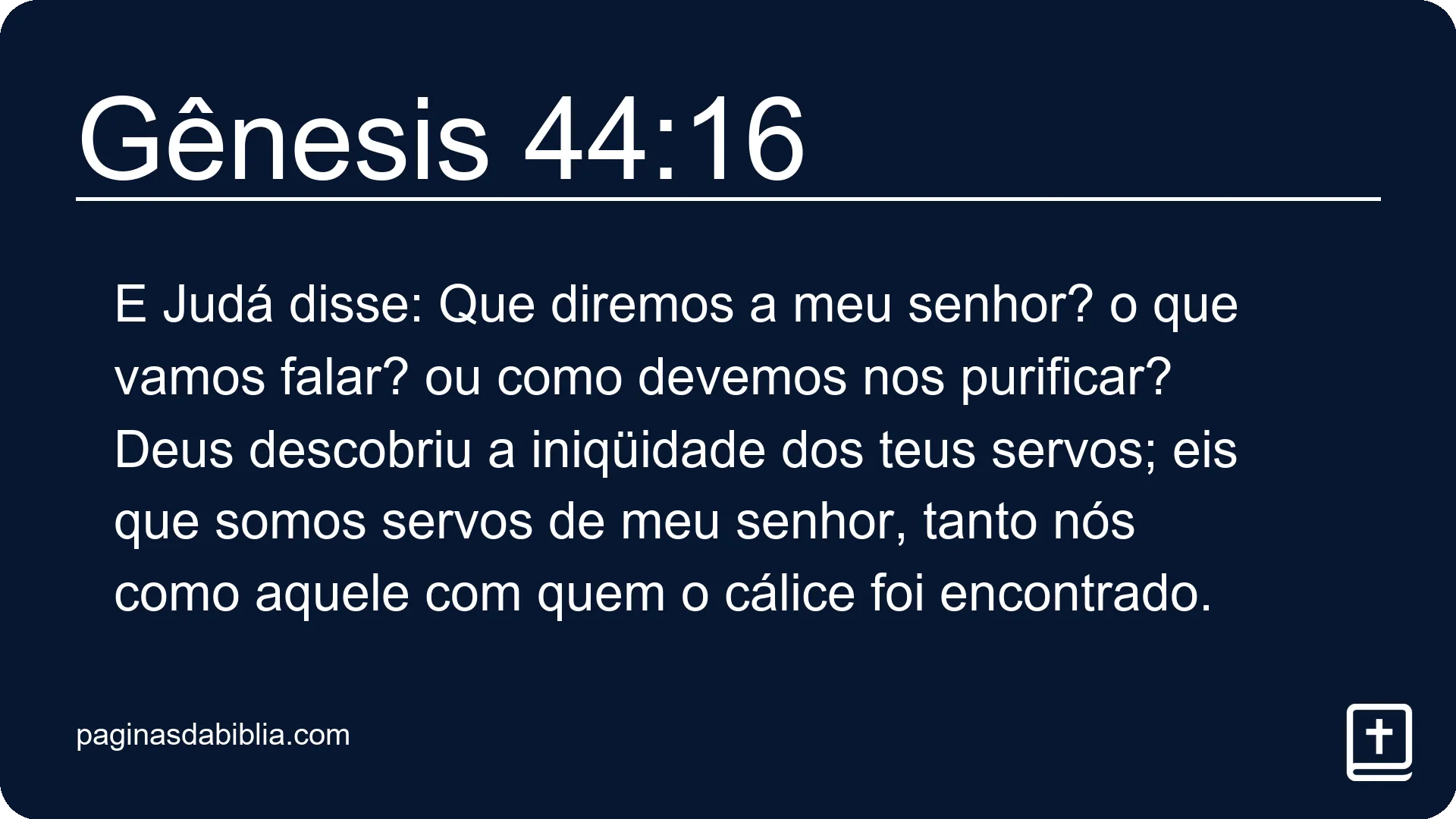 Gênesis 44:16