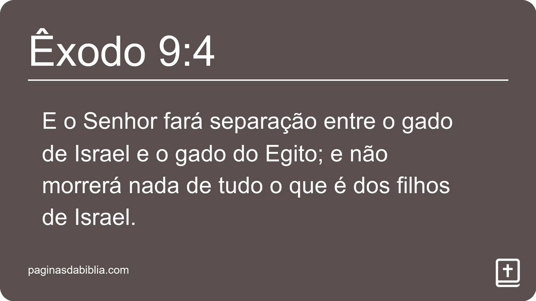 Êxodo 9:4