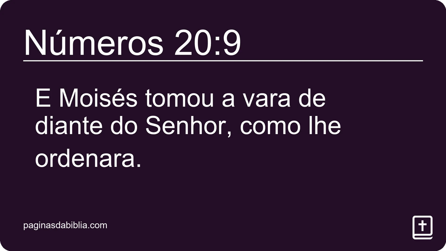 Números 20:9