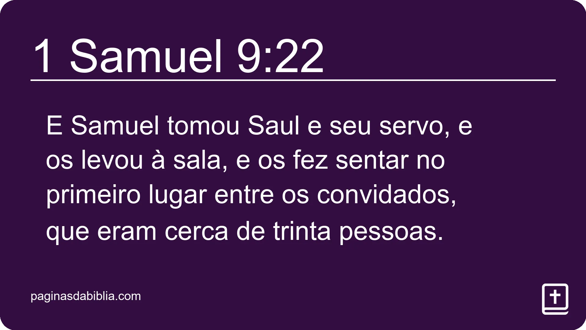 1 Samuel 9:22