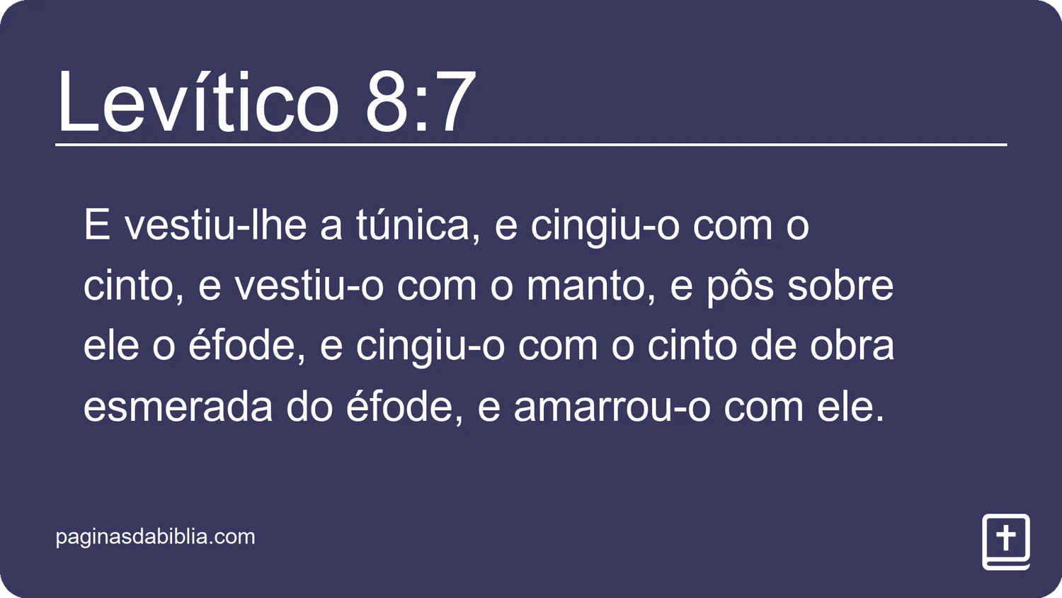 Levítico 8:7