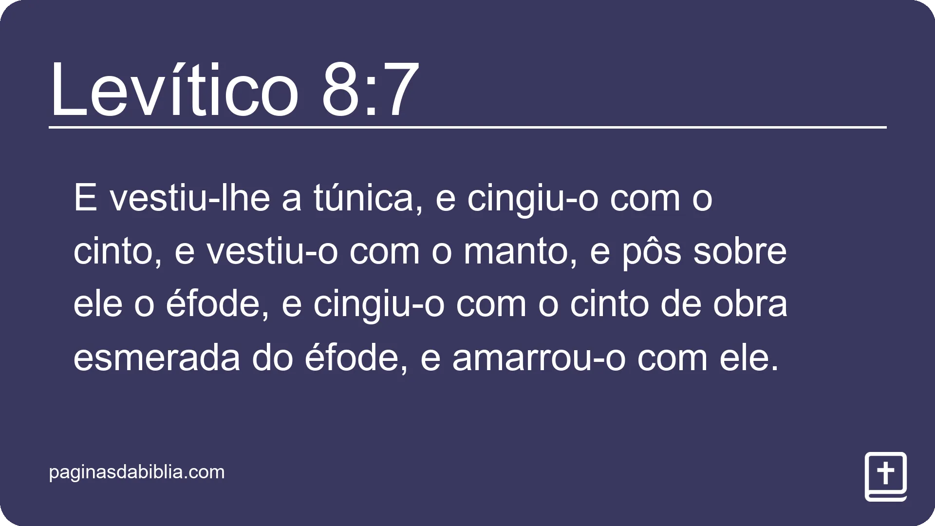 Levítico 8:7