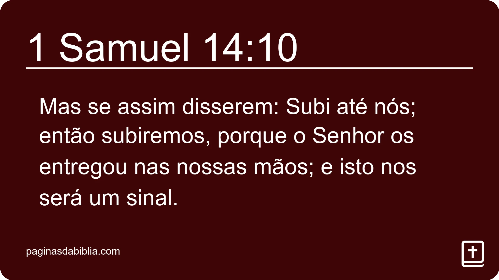 1 Samuel 14:10