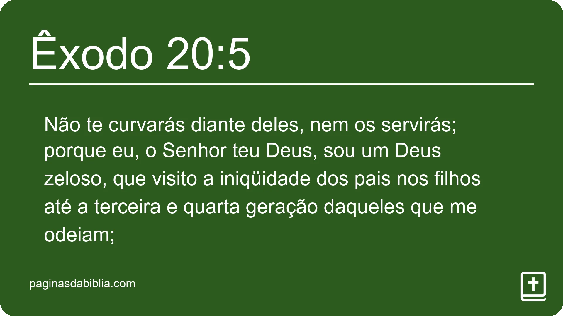 Êxodo 20:5