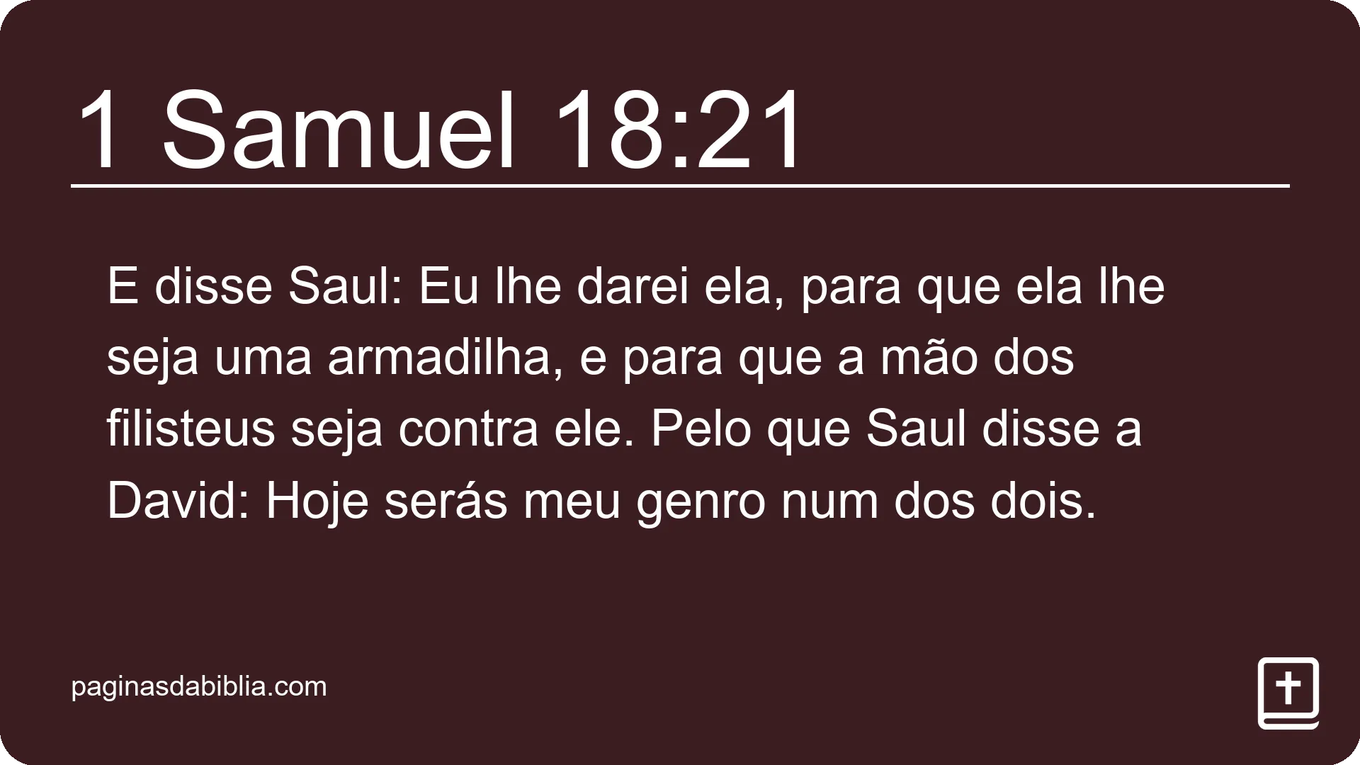 1 Samuel 18:21