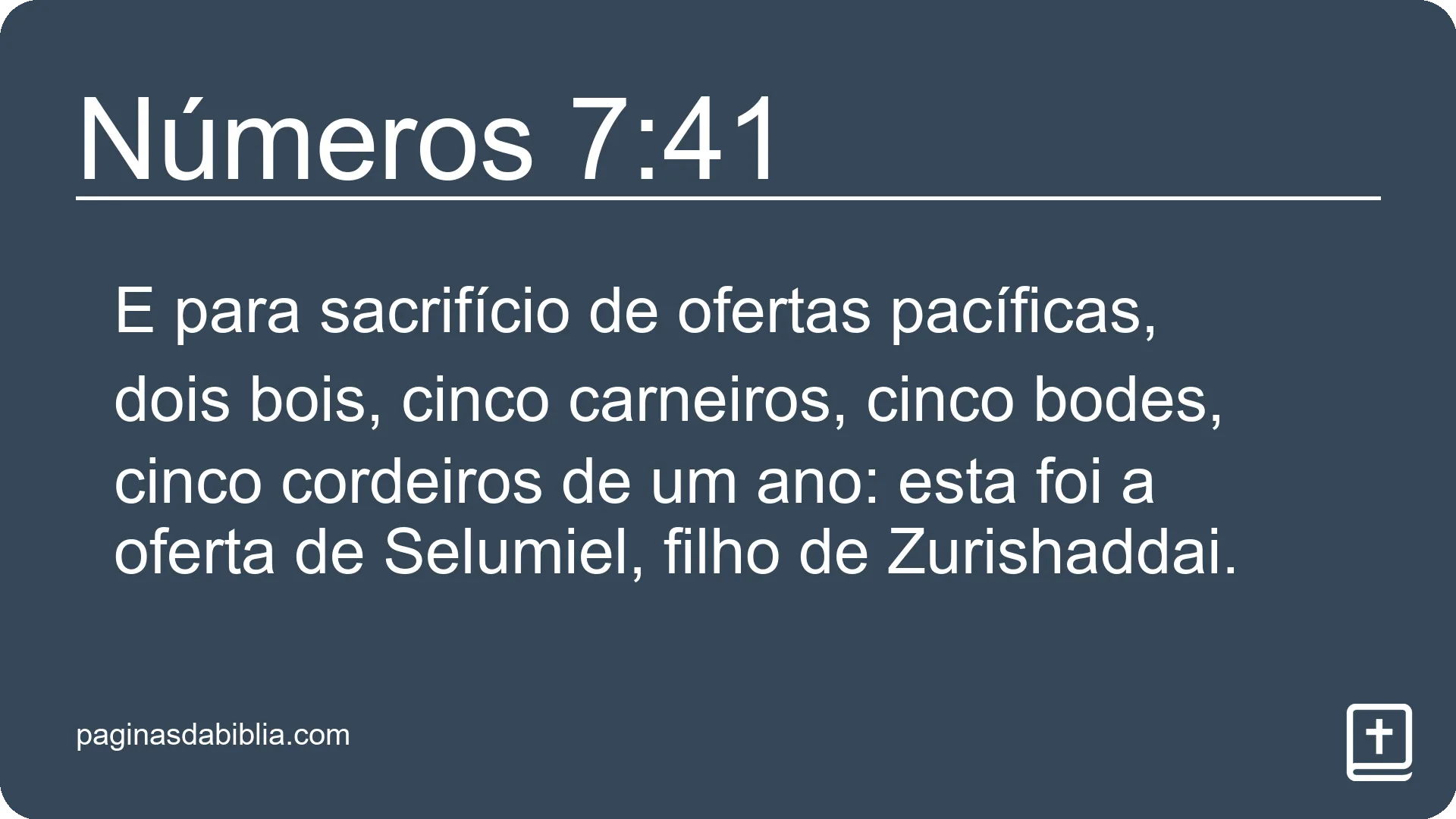 Números 7:41