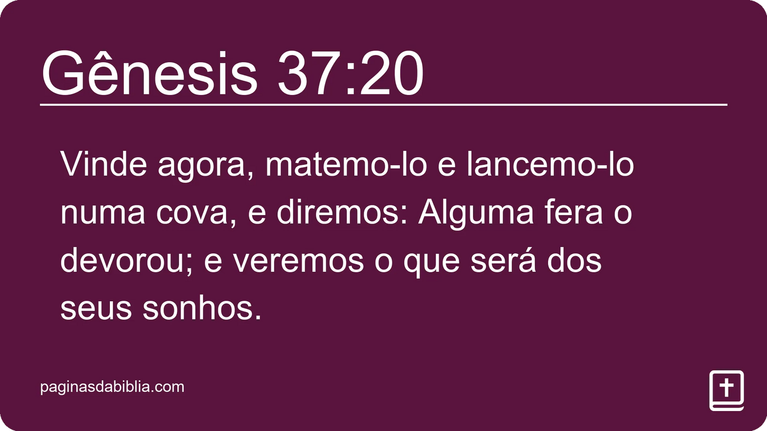 Gênesis 37:20