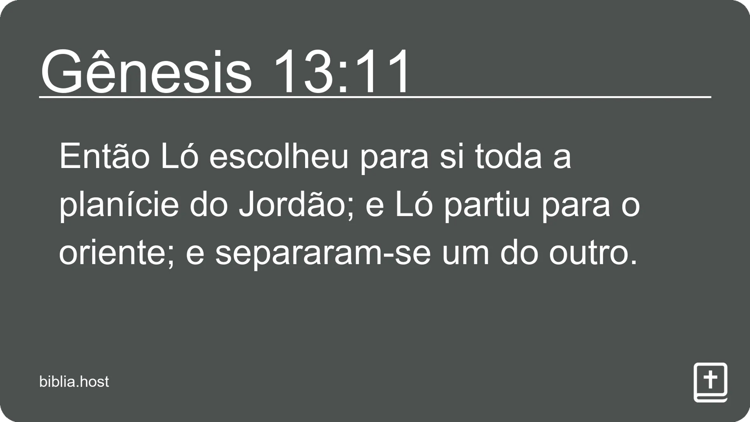 Gênesis 13:11