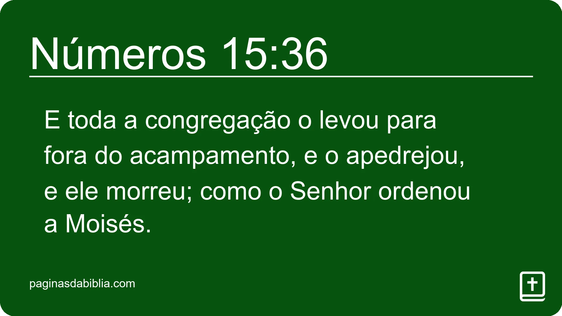 Números 15:36