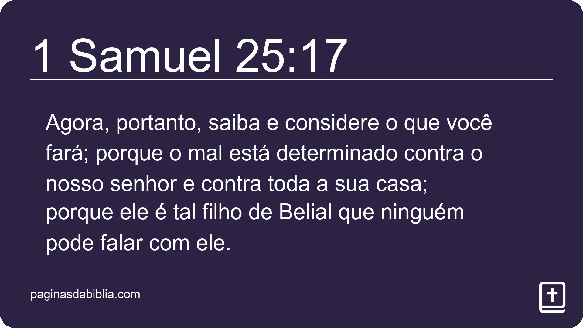 1 Samuel 25:17