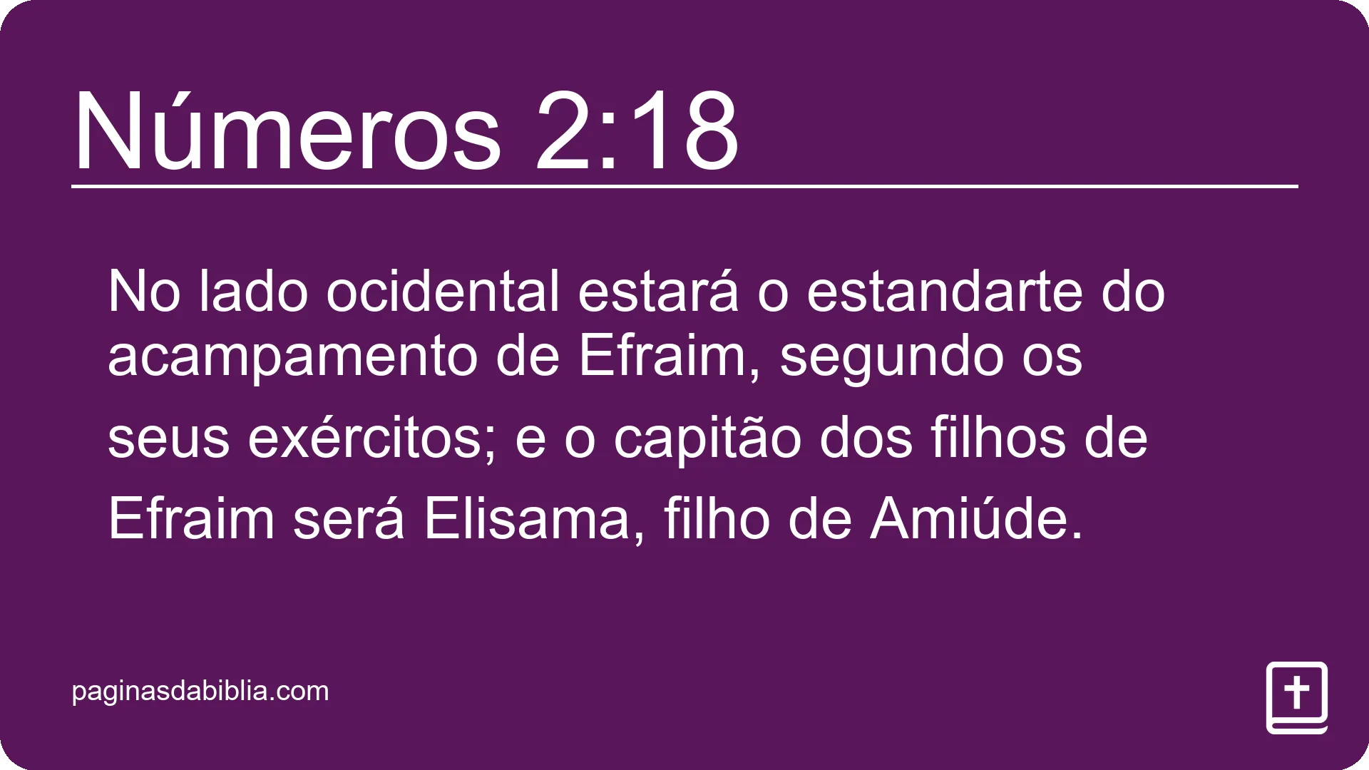 Números 2:18