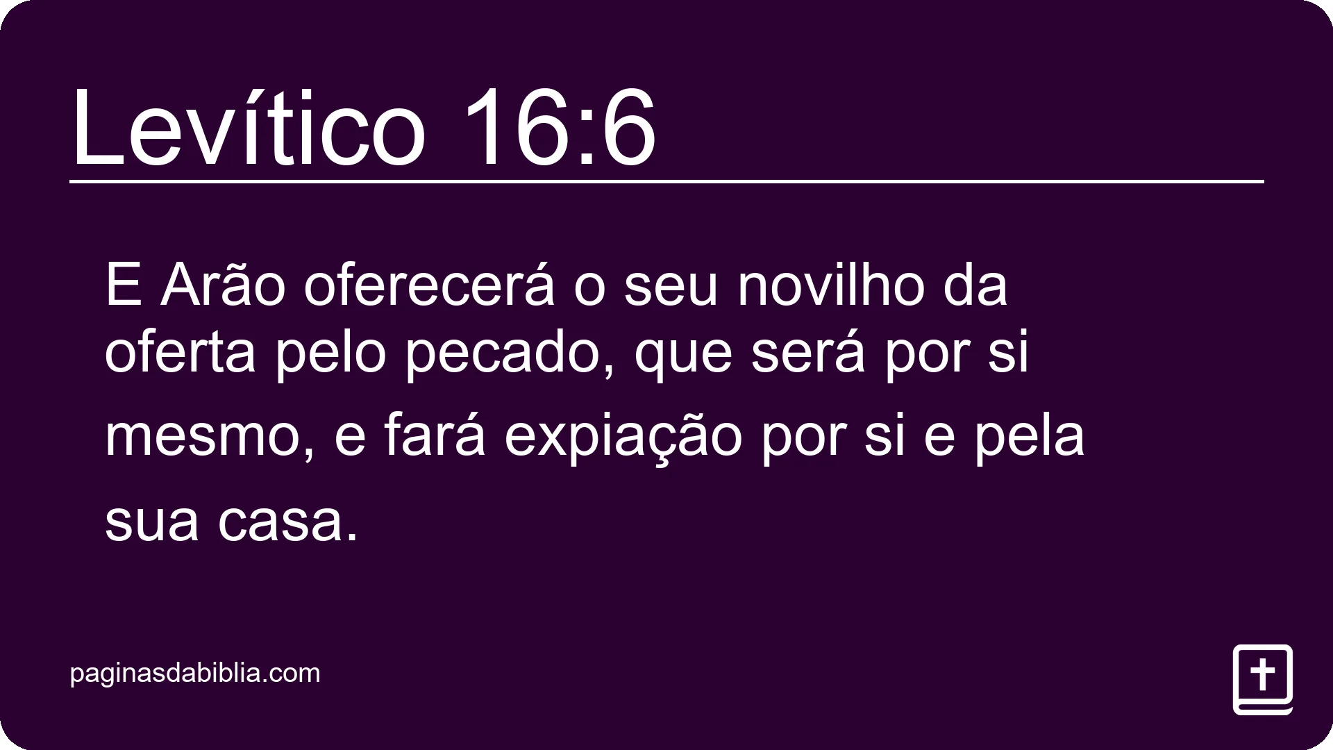 Levítico 16:6