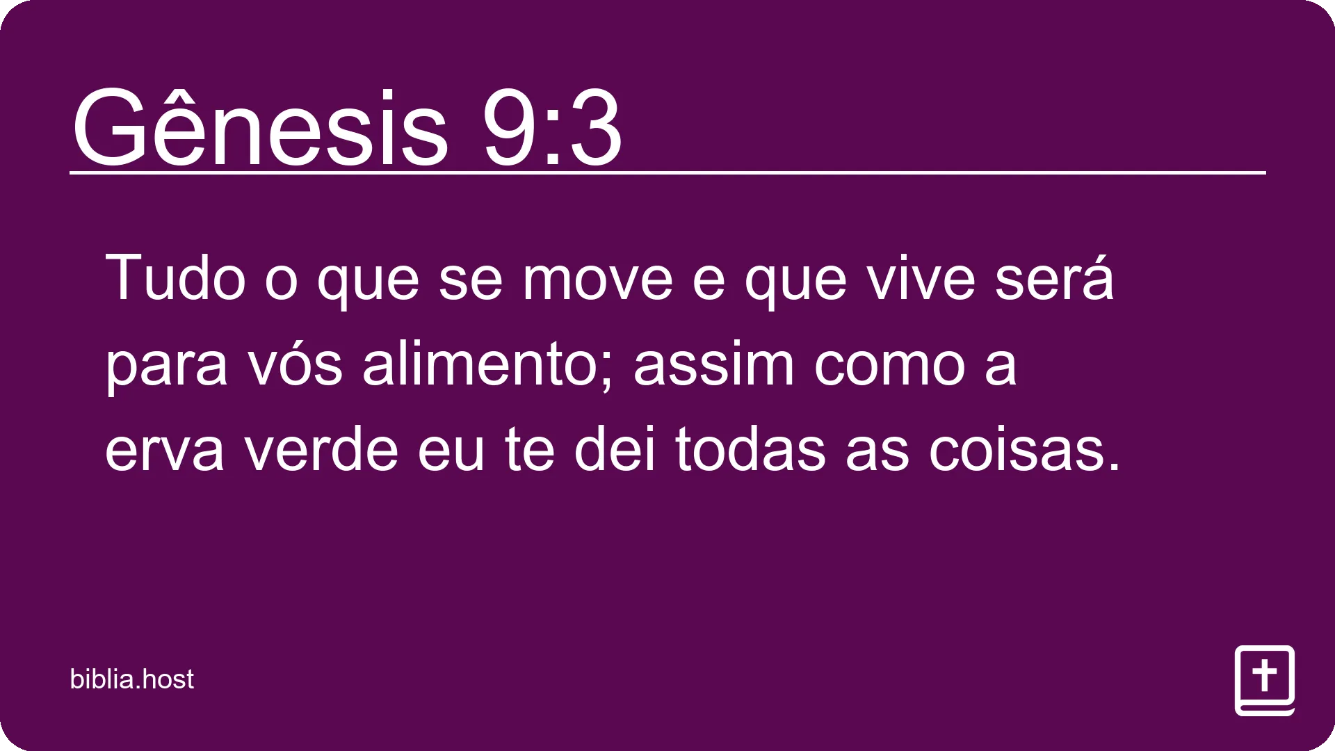 Gênesis 9:3