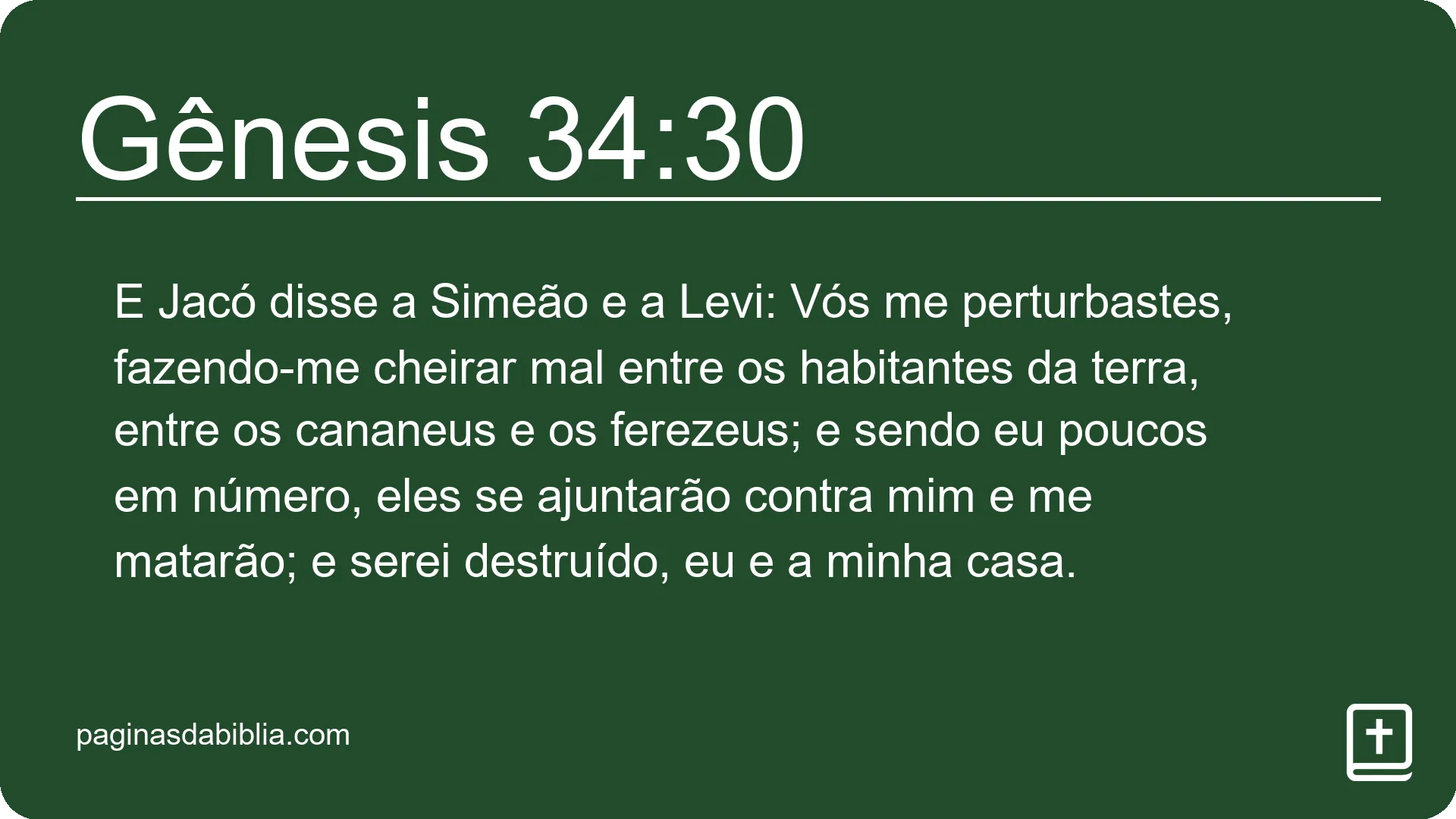 Gênesis 34:30