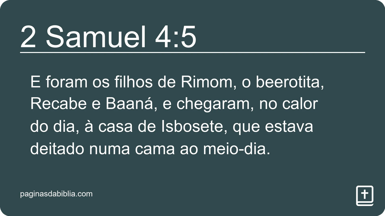 2 Samuel 4:5