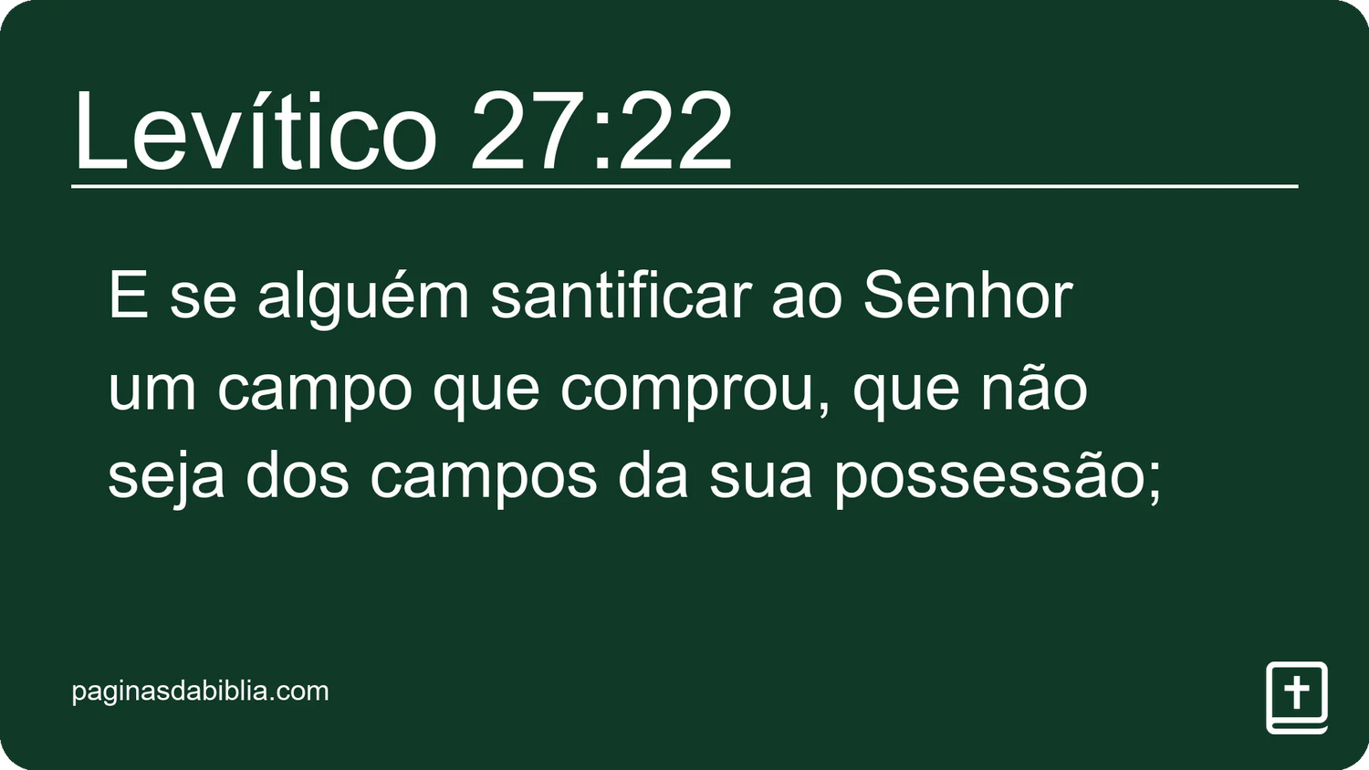 Levítico 27:22