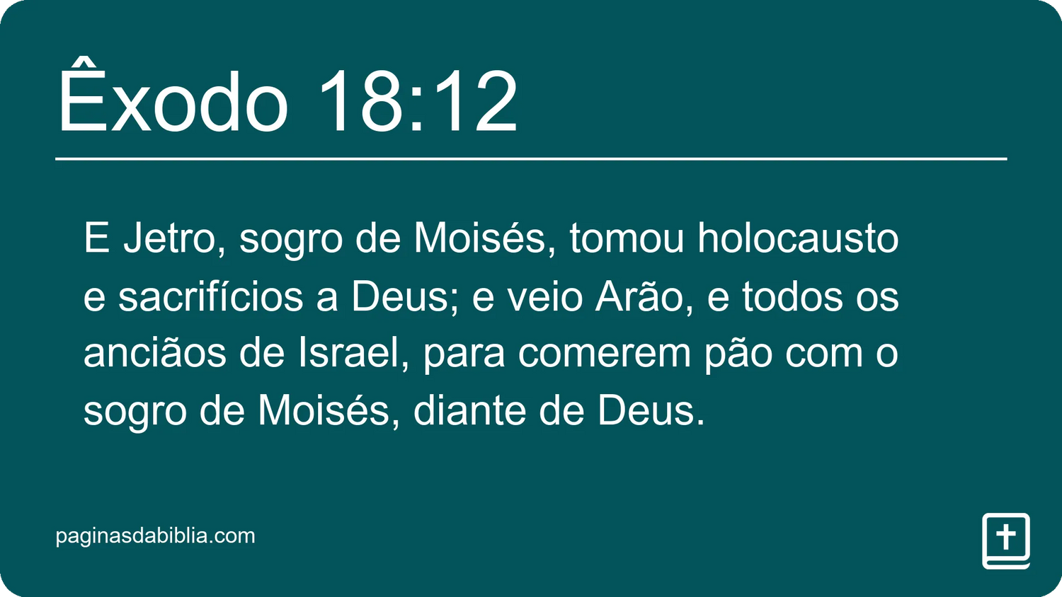 Êxodo 18:12