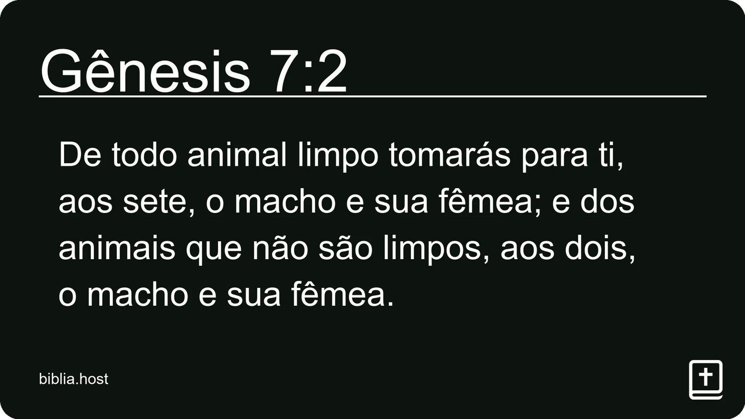 Gênesis 7:2