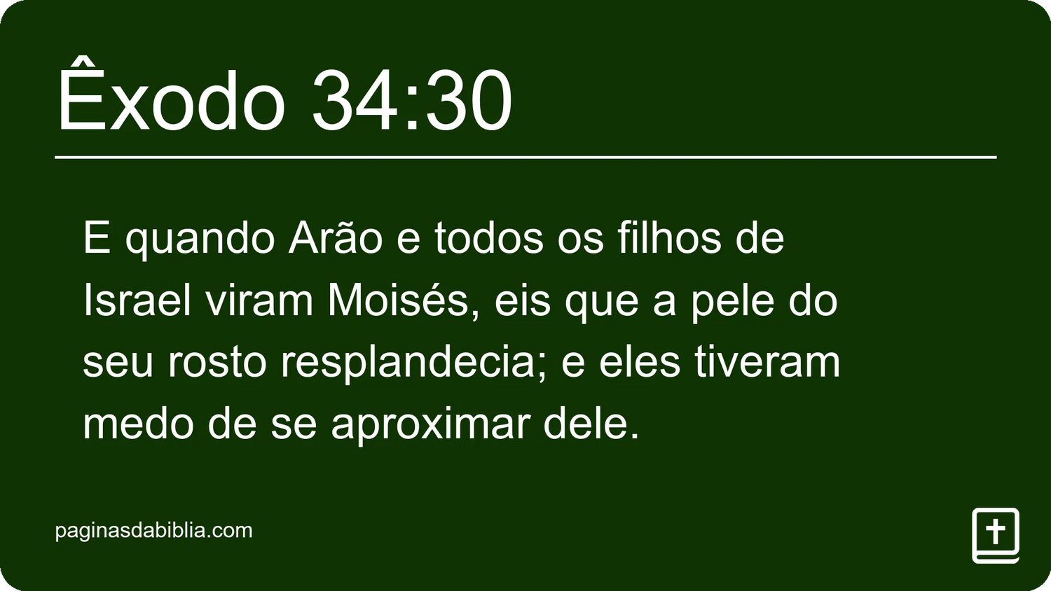 Êxodo 34:30