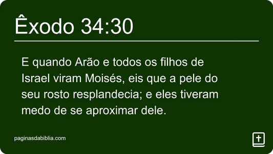 Êxodo 34:30