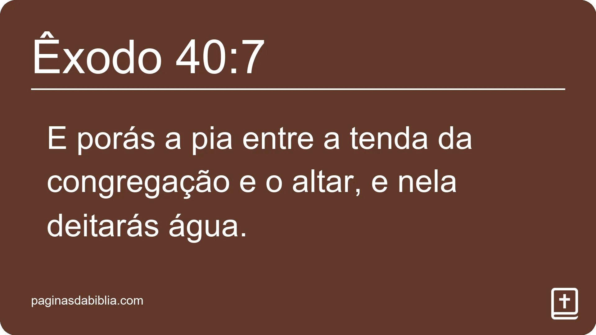 Êxodo 40:7