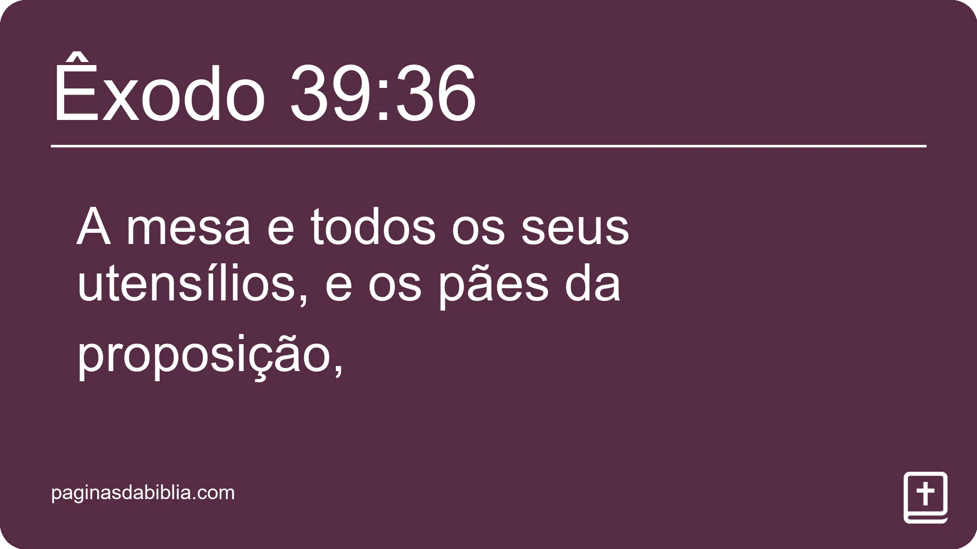 Êxodo 39:36