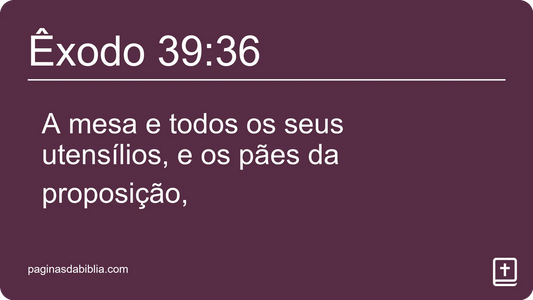 Êxodo 39:36