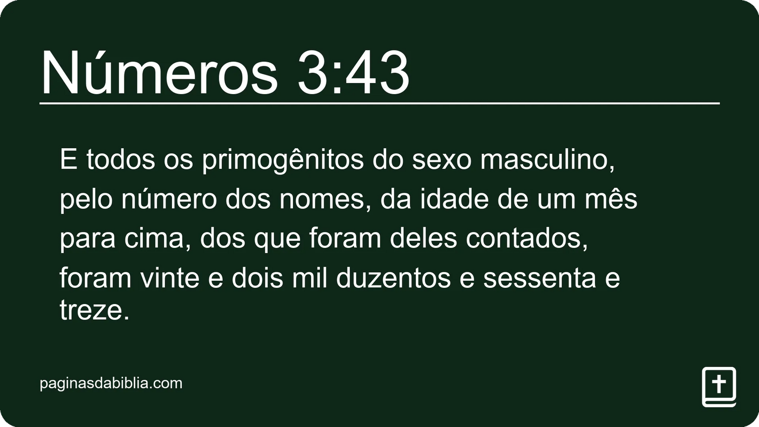 Números 3:43