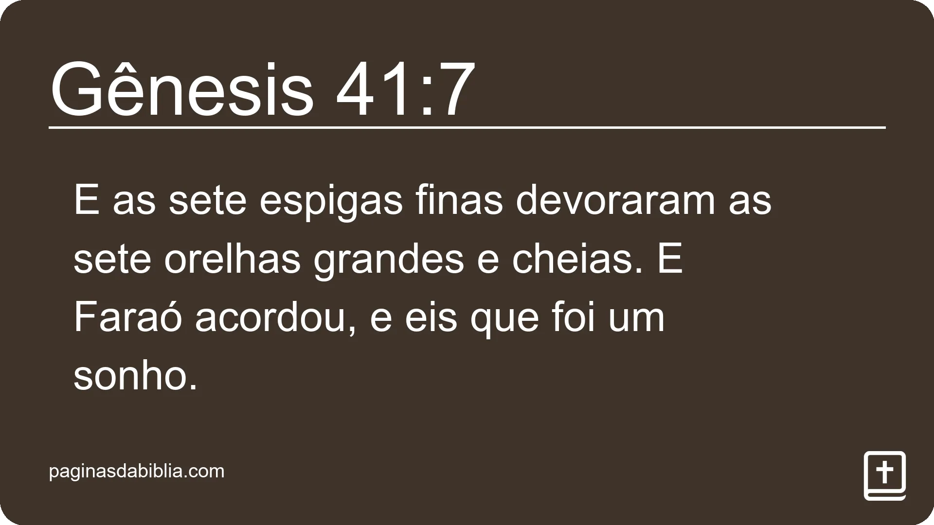 Gênesis 41:7