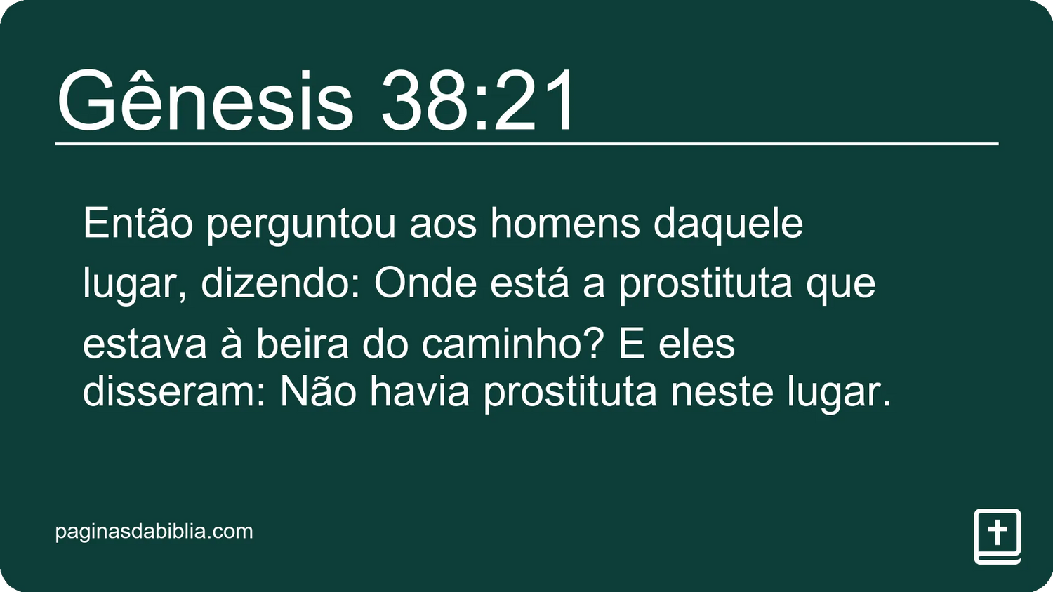 Gênesis 38:21