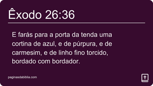 Êxodo 26:36