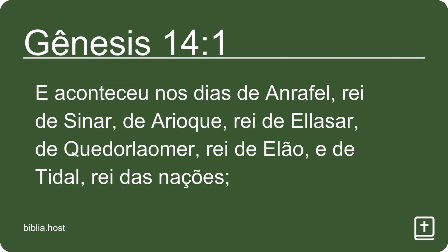 Gênesis 14:1