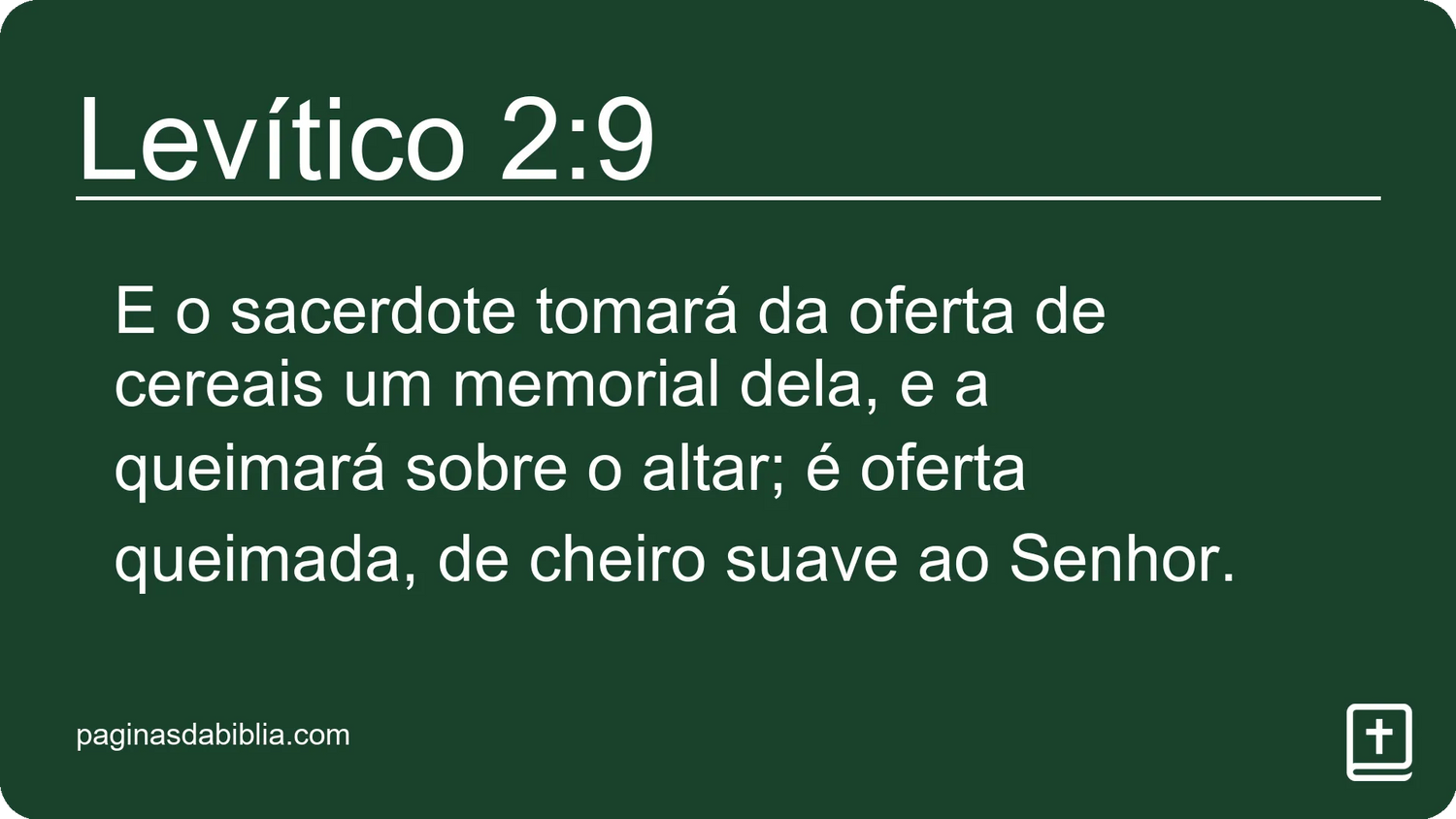 Levítico 2:9