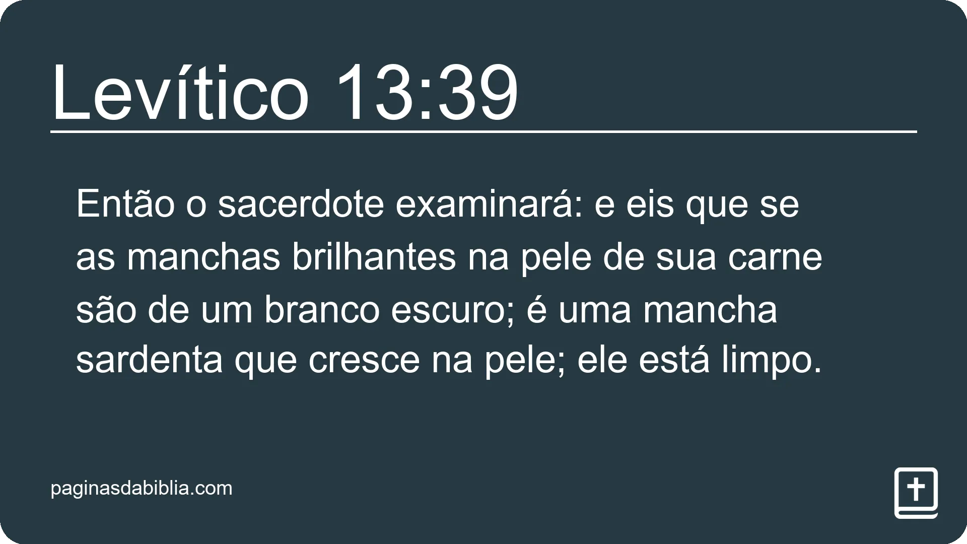 Levítico 13:39