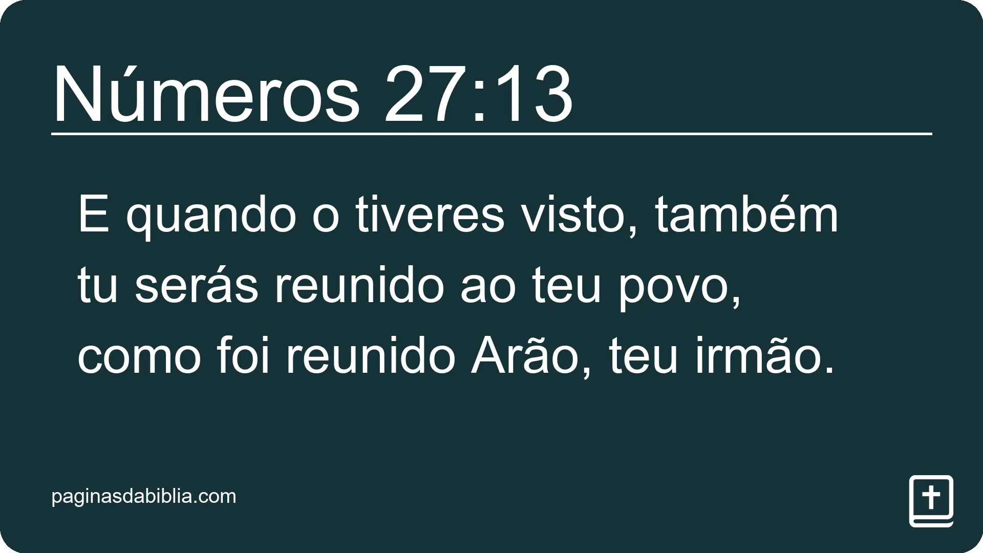 Números 27:13