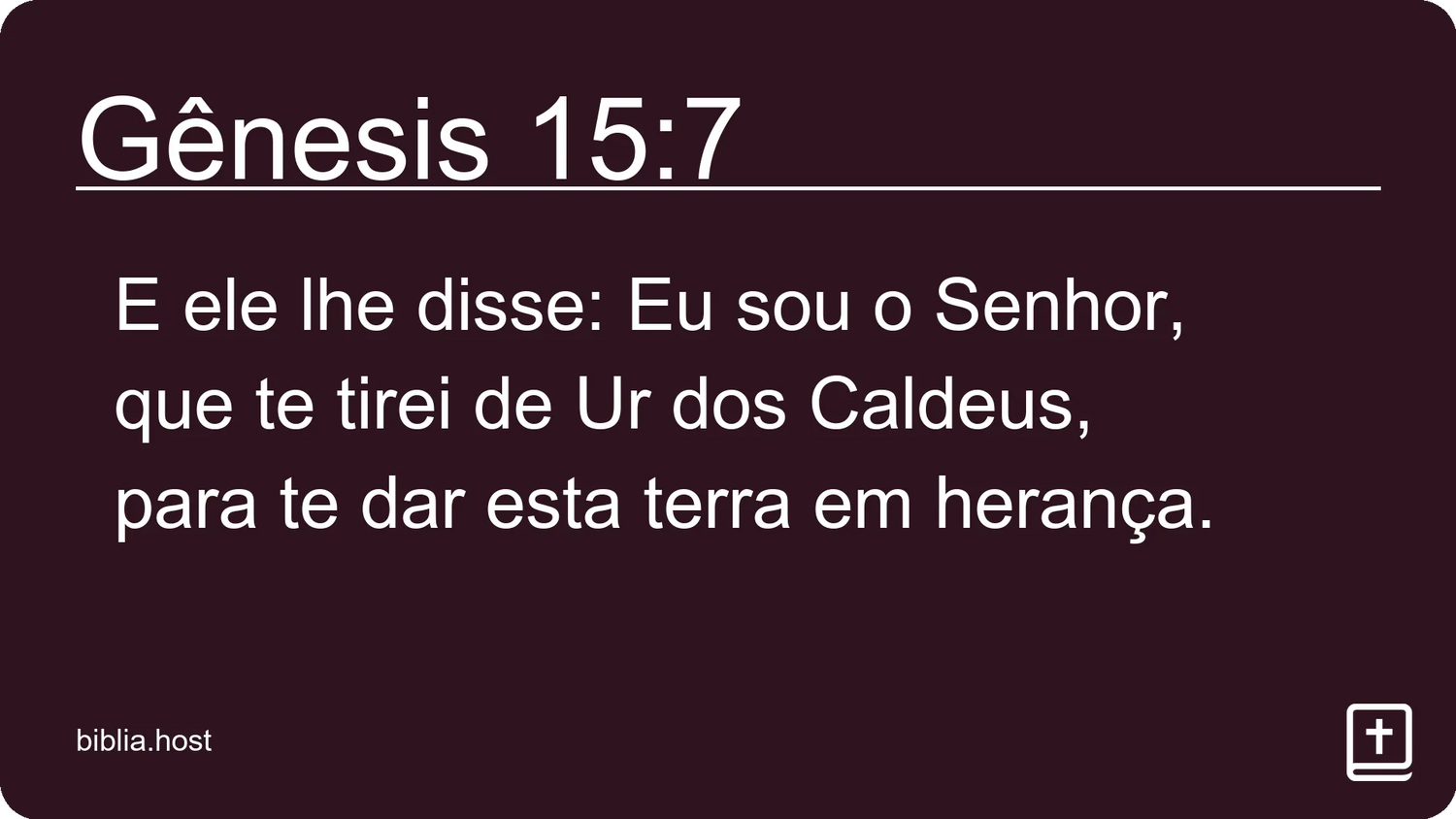 Gênesis 15:7