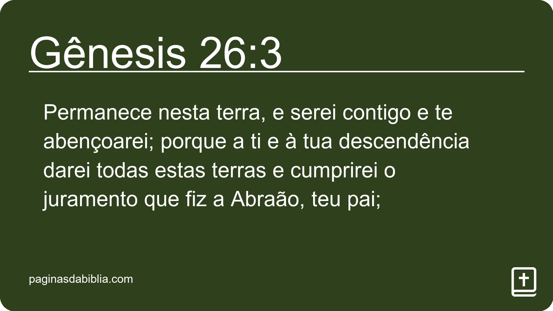 Gênesis 26:3