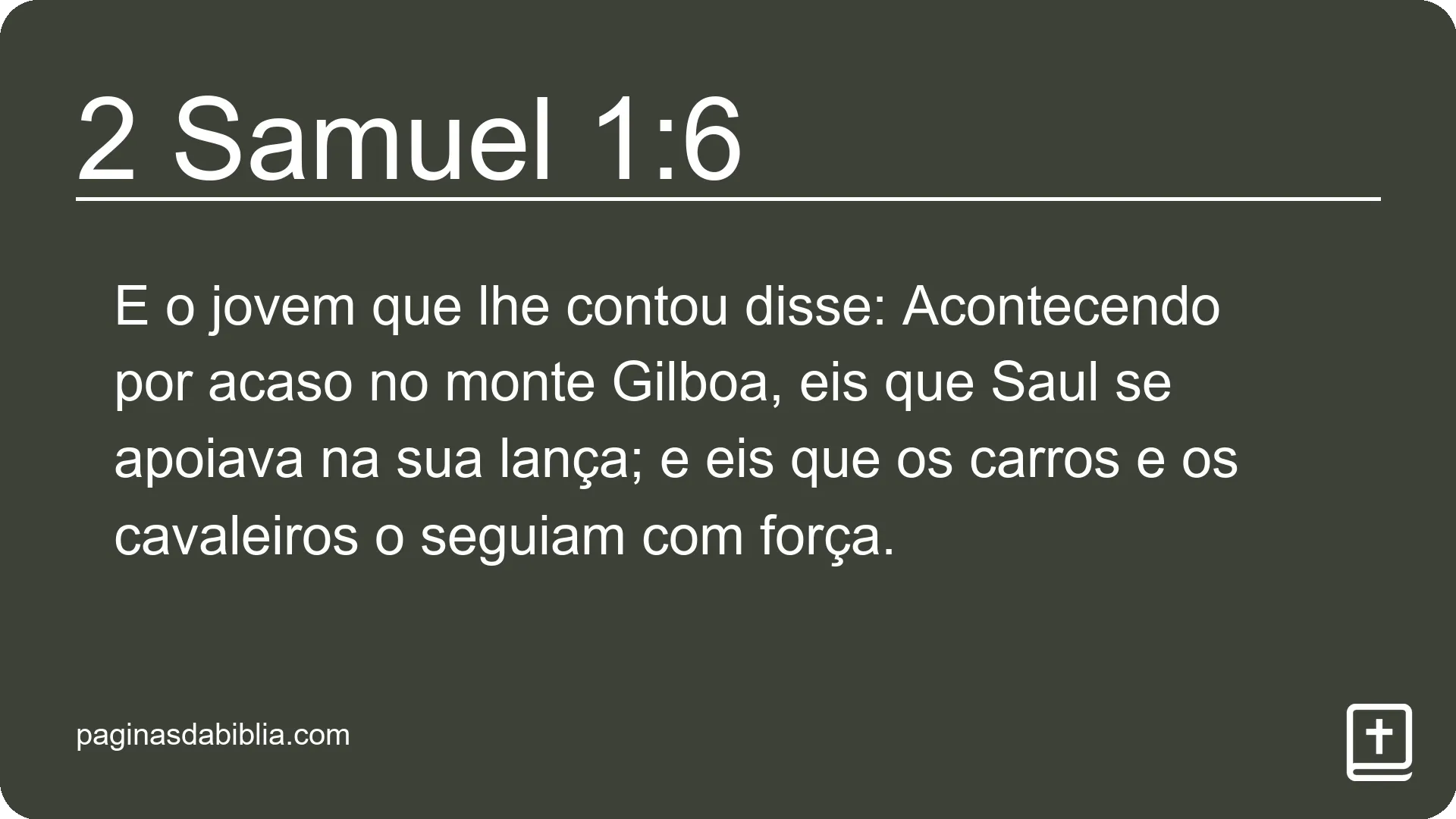 2 Samuel 1:6