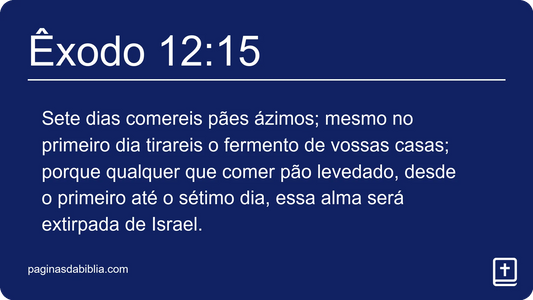 Êxodo 12:15