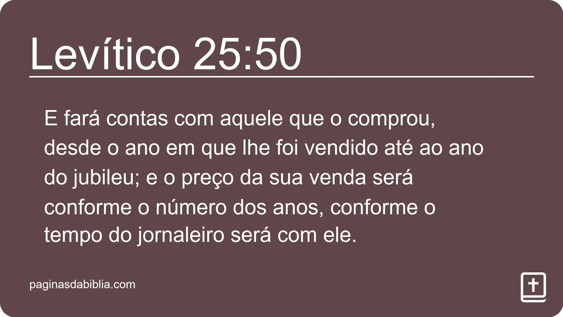 Levítico 25:50